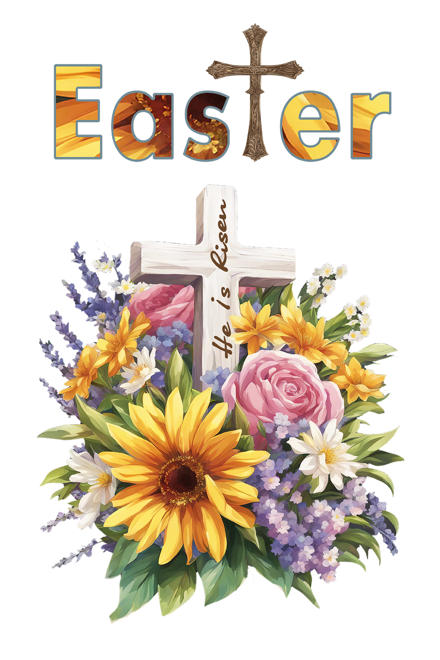 Easter Garden Flag007