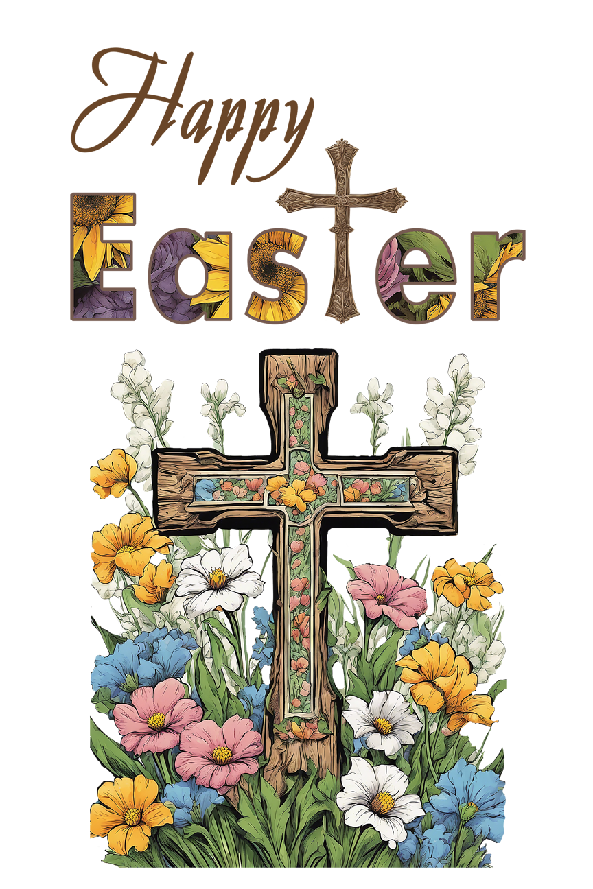 Easter Garden Flag012