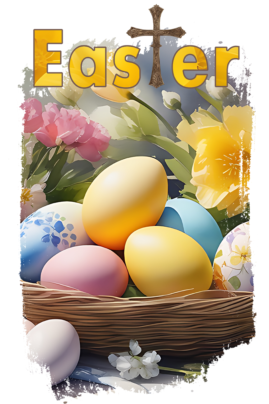Easter Garden Flag019