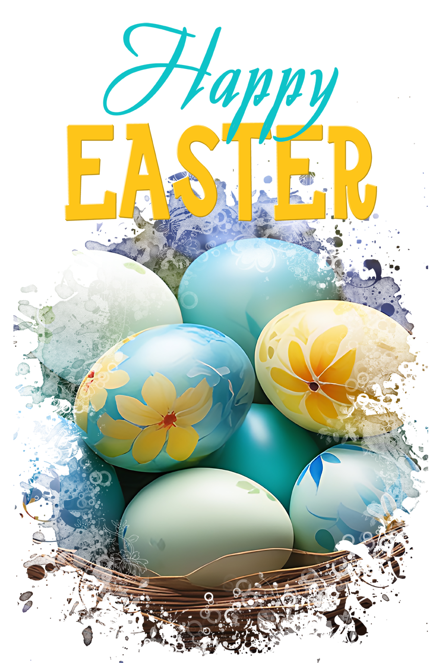 Easter Garden Flag023