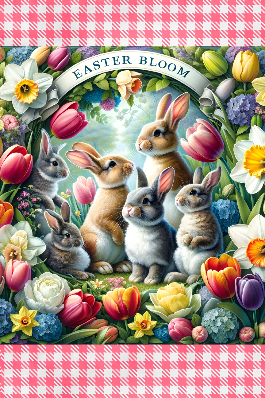 Easter Garden Flag040