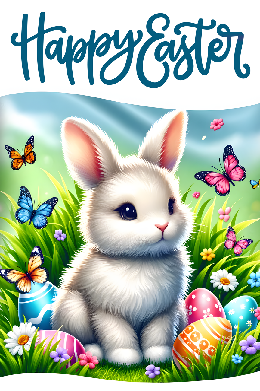 Easter Garden Flag043