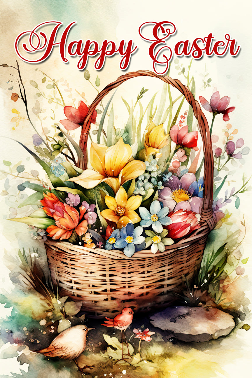 Easter Garden Flag057