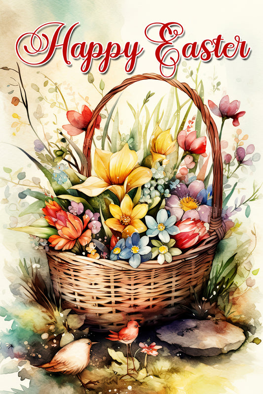 Easter Garden Flag057