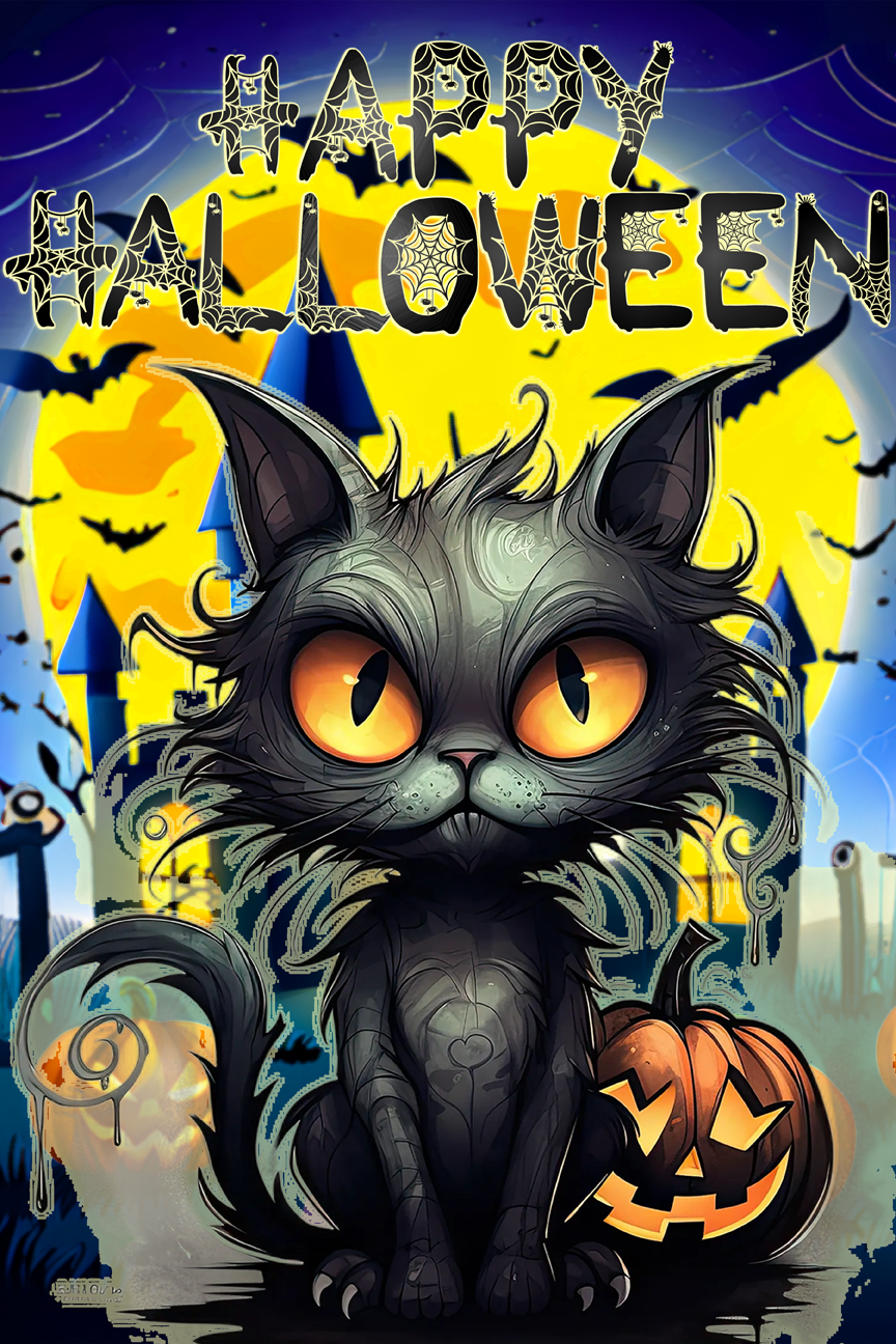 Halloween Garden Flag001