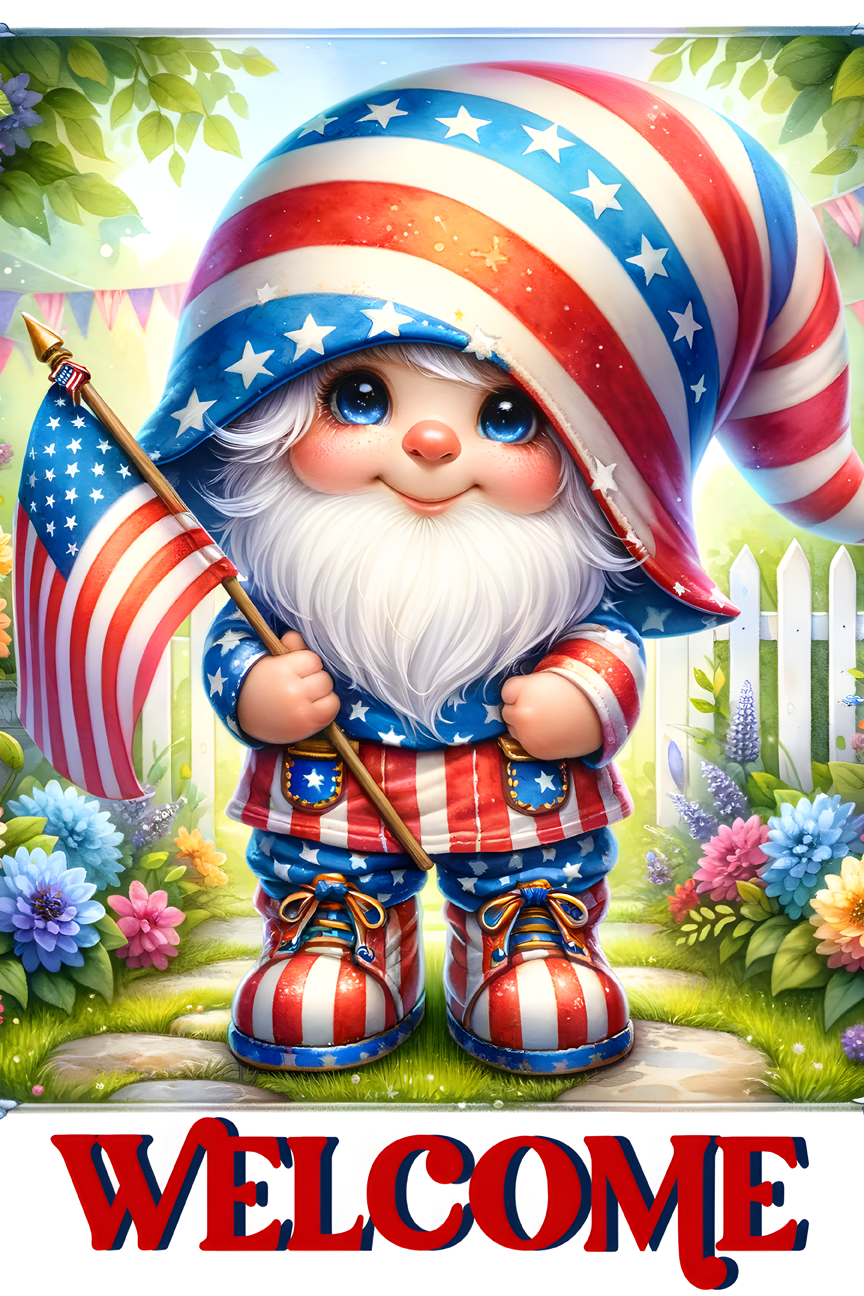 Patriotic Garden Flag010