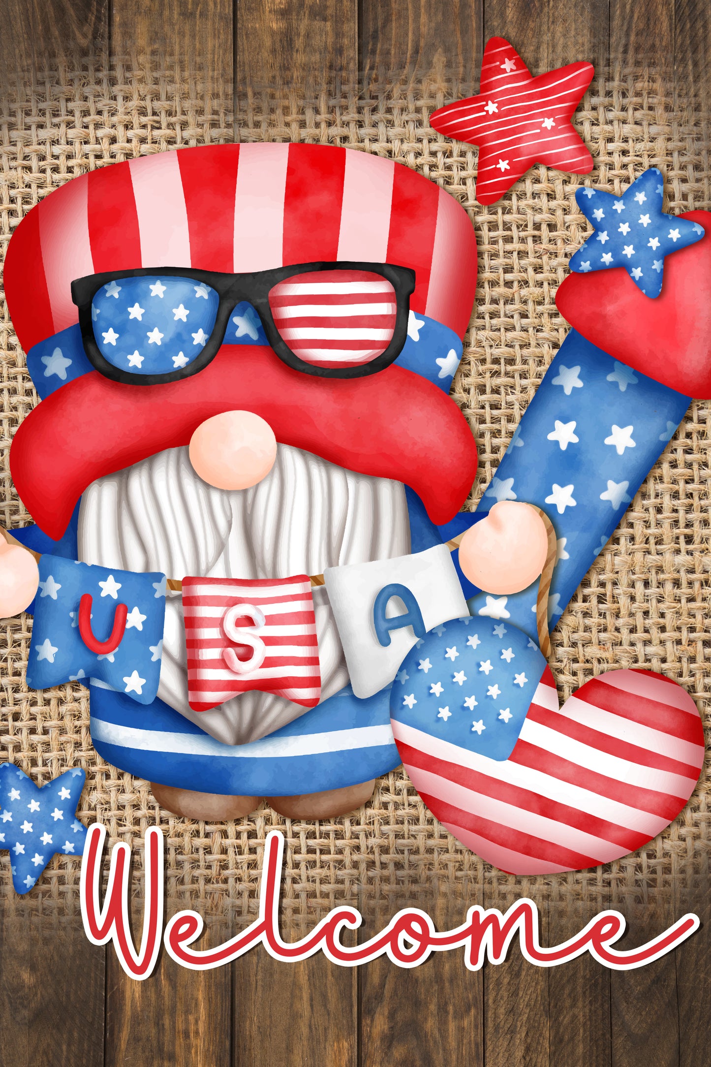 Patriotic Garden Flag016