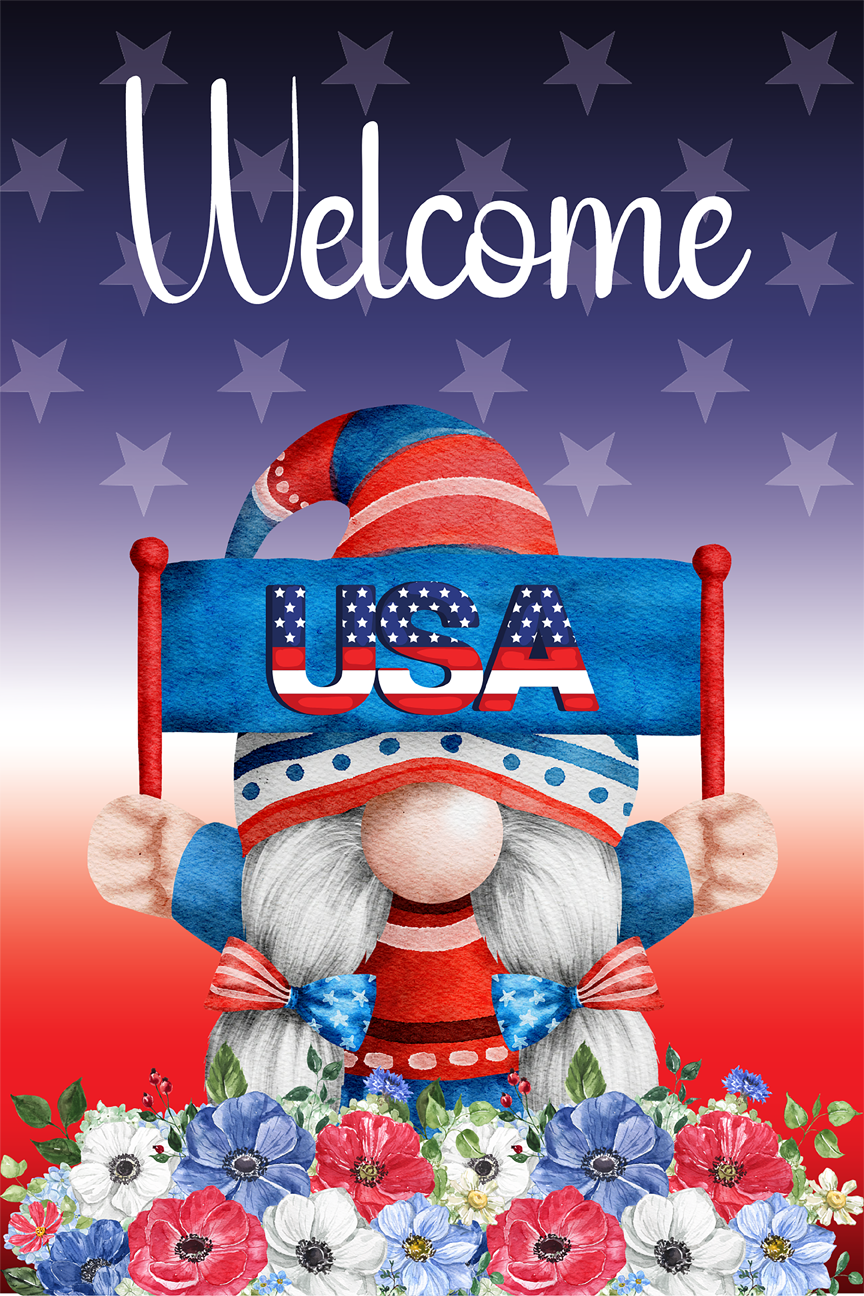 Patriotic Garden Flag022