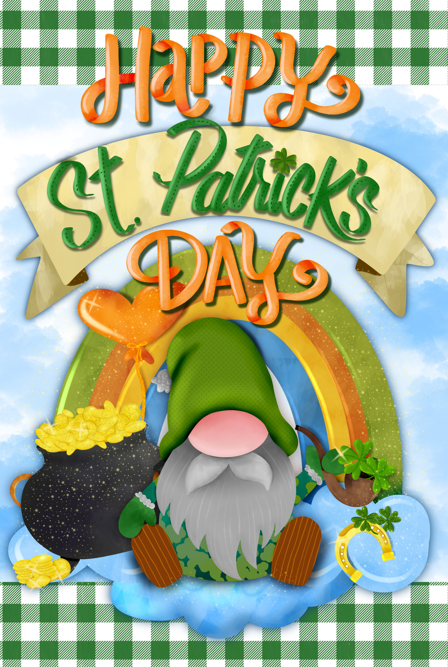 St. Patricks Day Garden Flag006