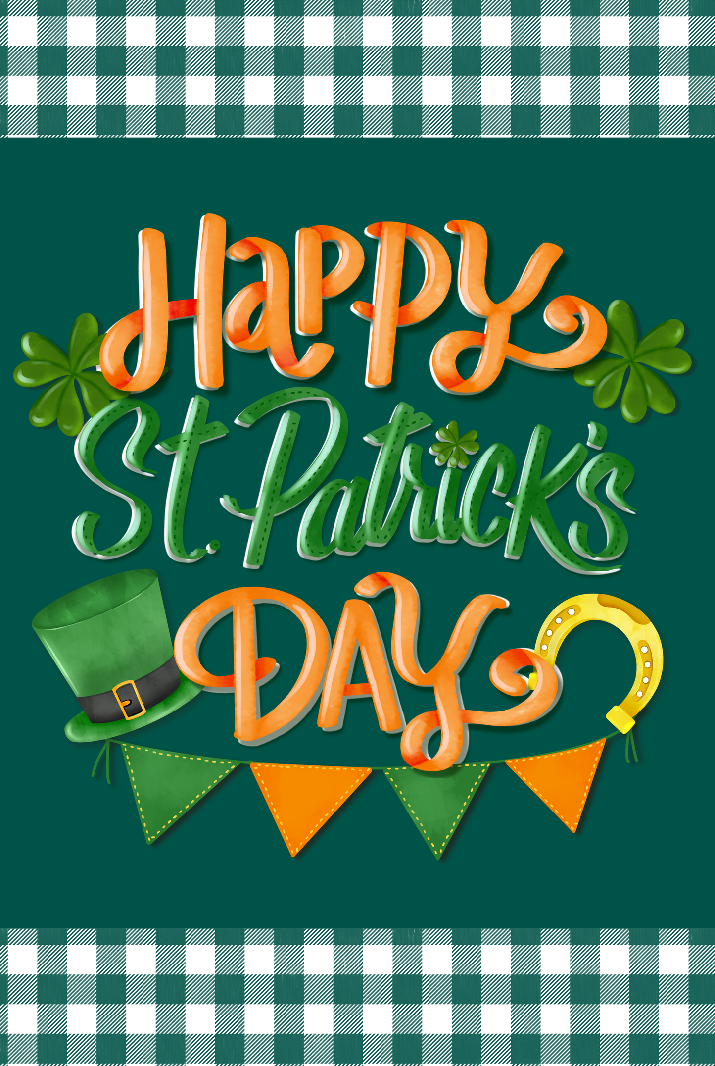 St. Patricks Day Garden Flag007