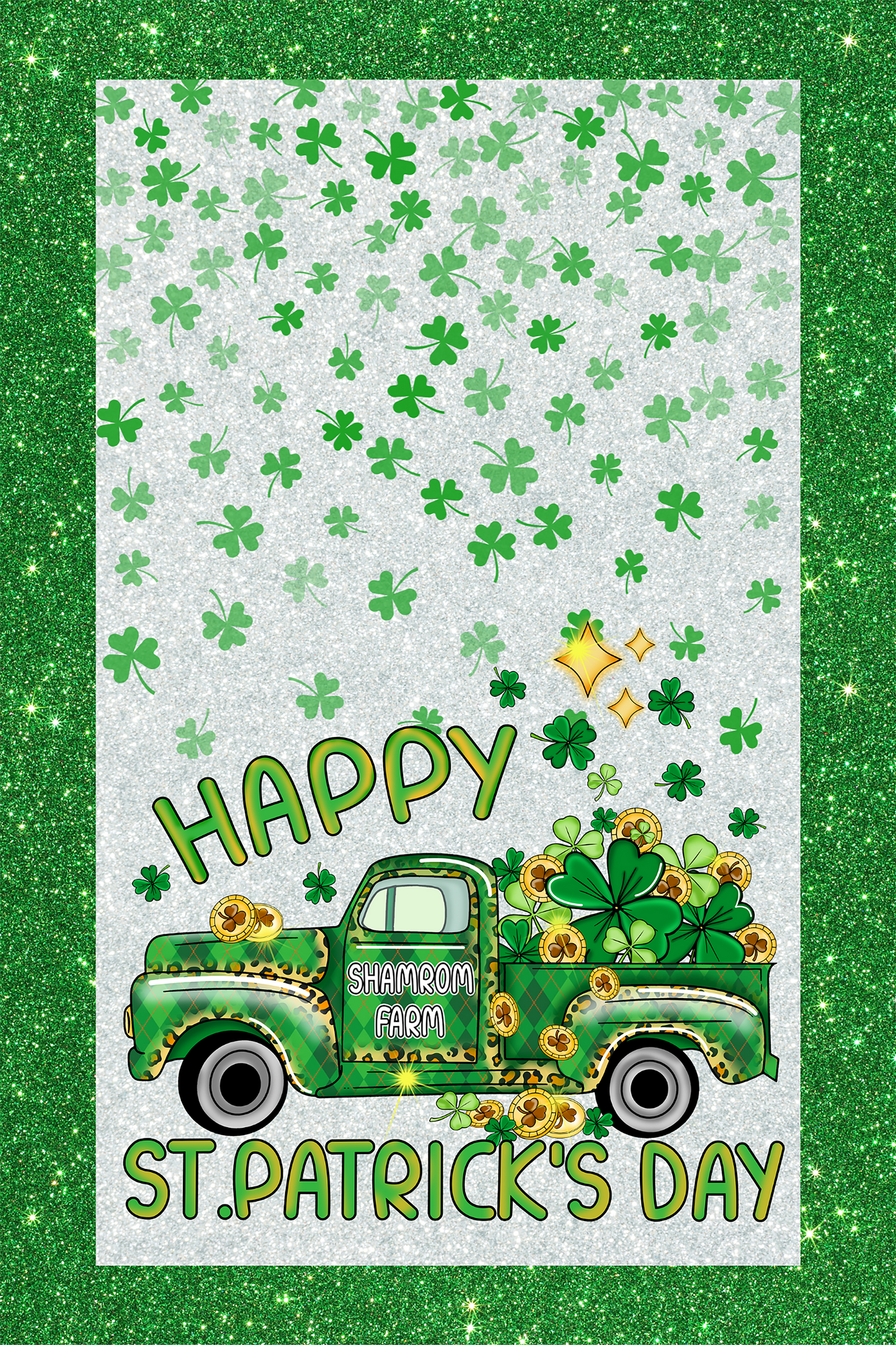 St. Patricks Day Garden Flag009