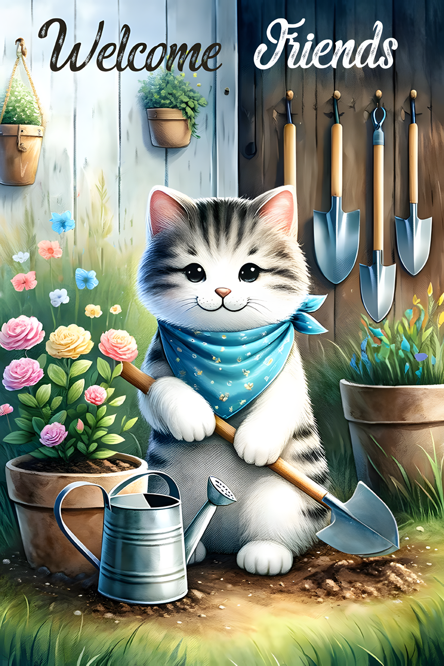 Welcome Garden Flag006