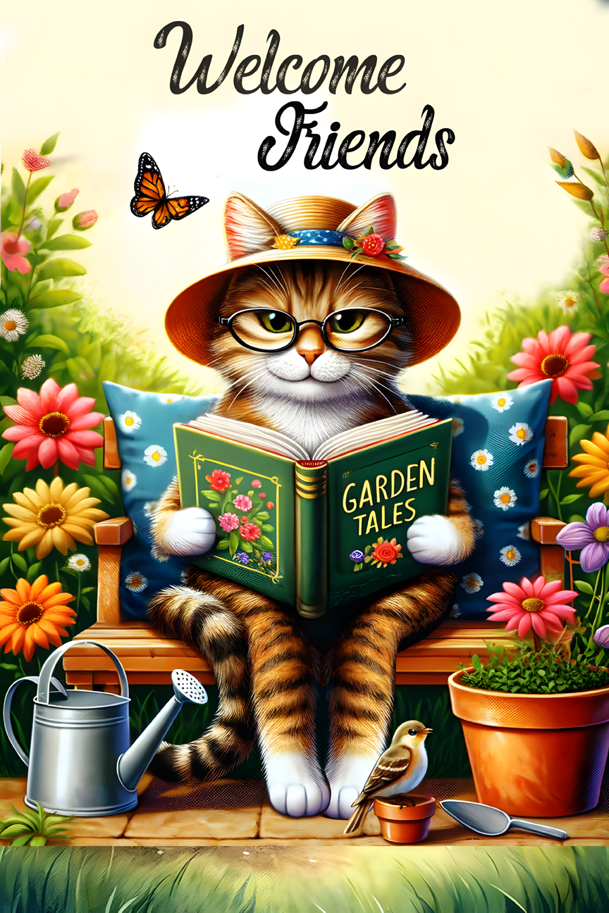 Welcome Garden Flag008