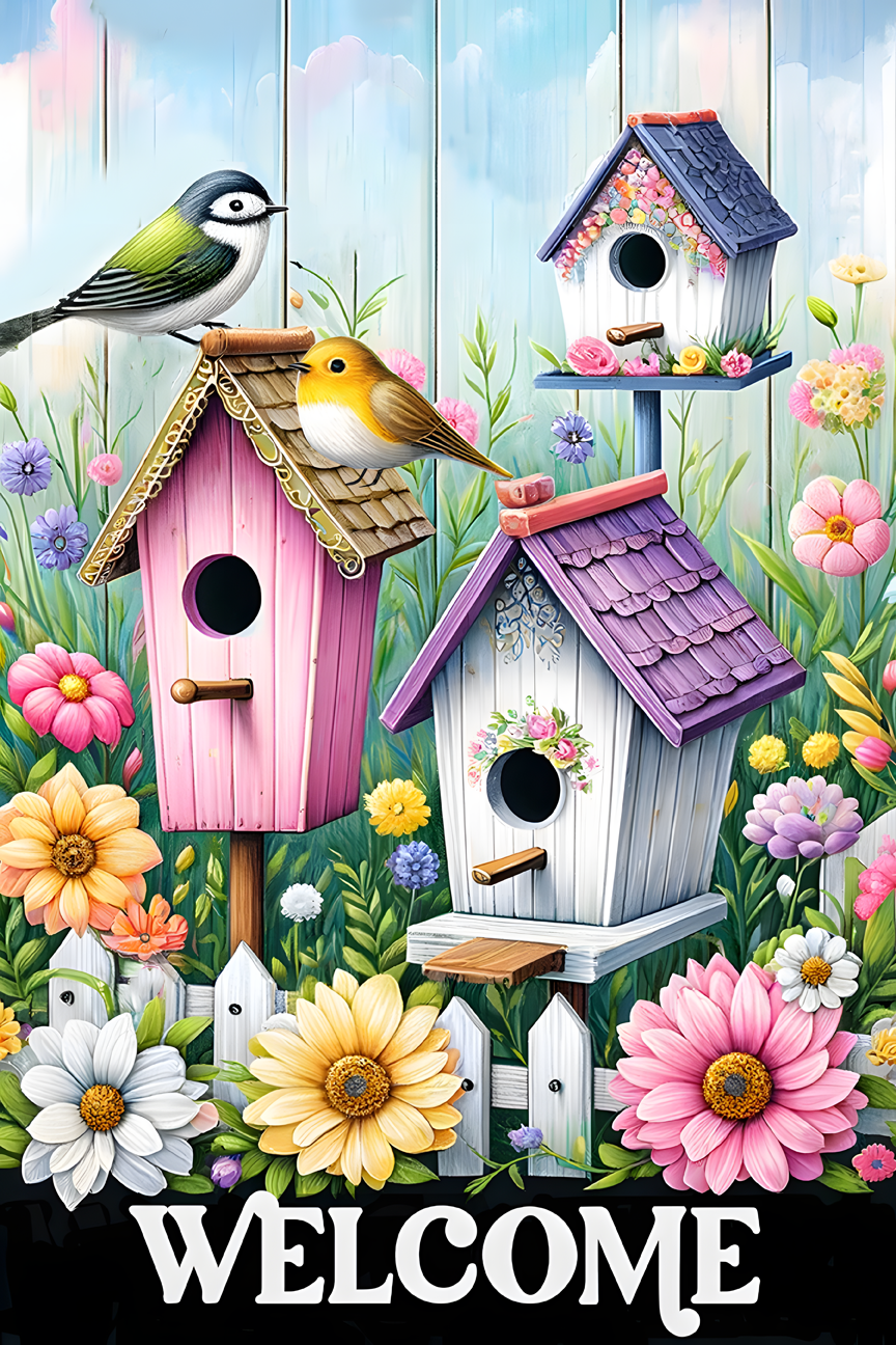 Welcome Garden Flag009