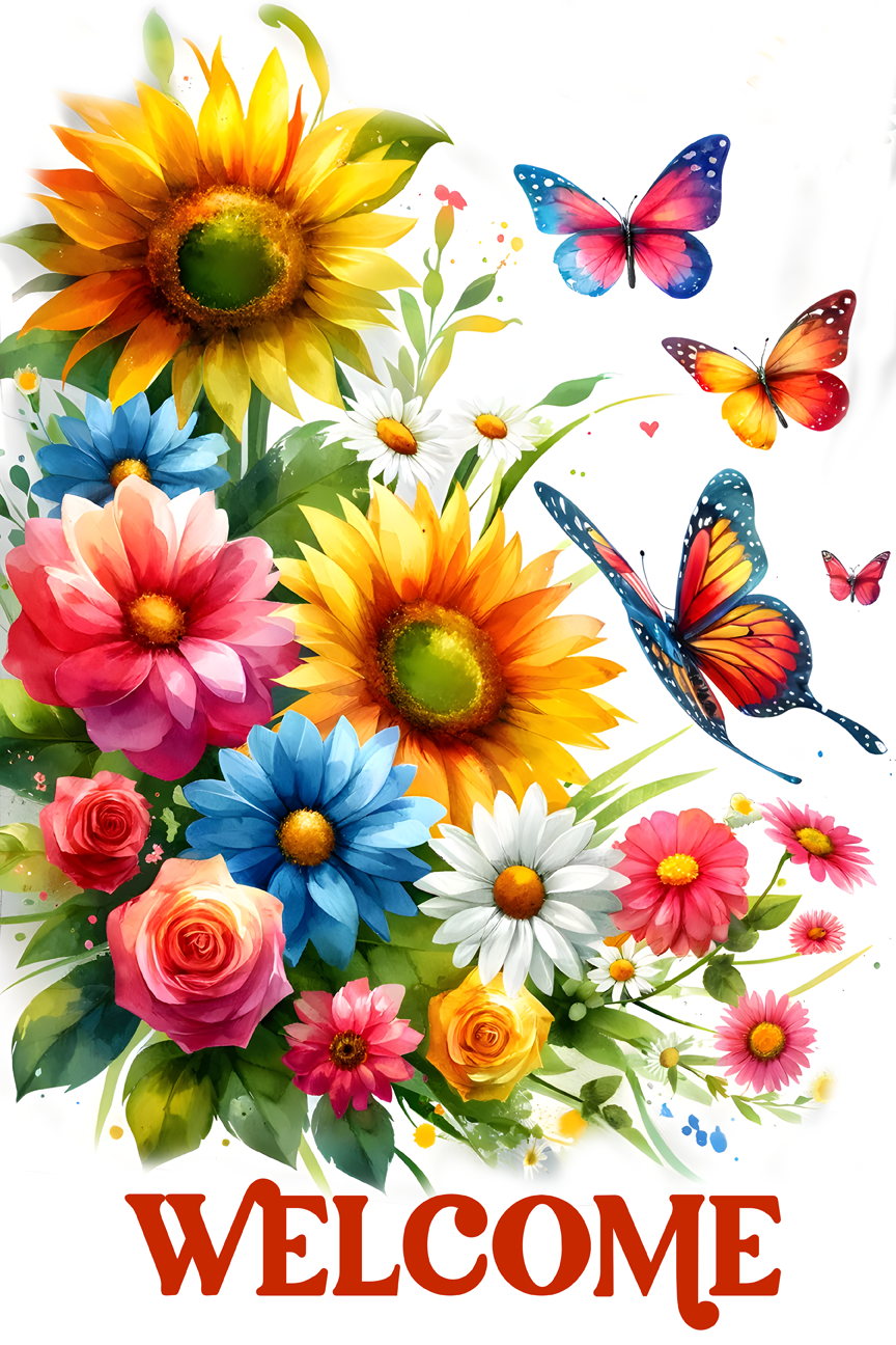 Welcome Garden Flag011