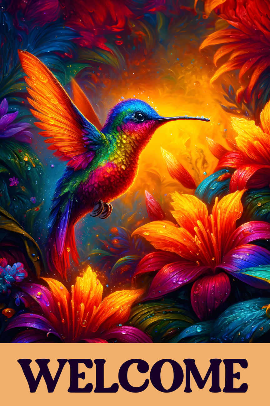 Welcome Garden Flag032