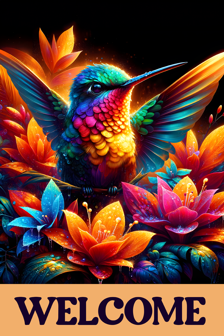 Welcome Garden Flag033