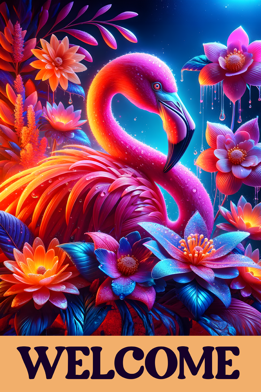 Welcome Garden Flag036