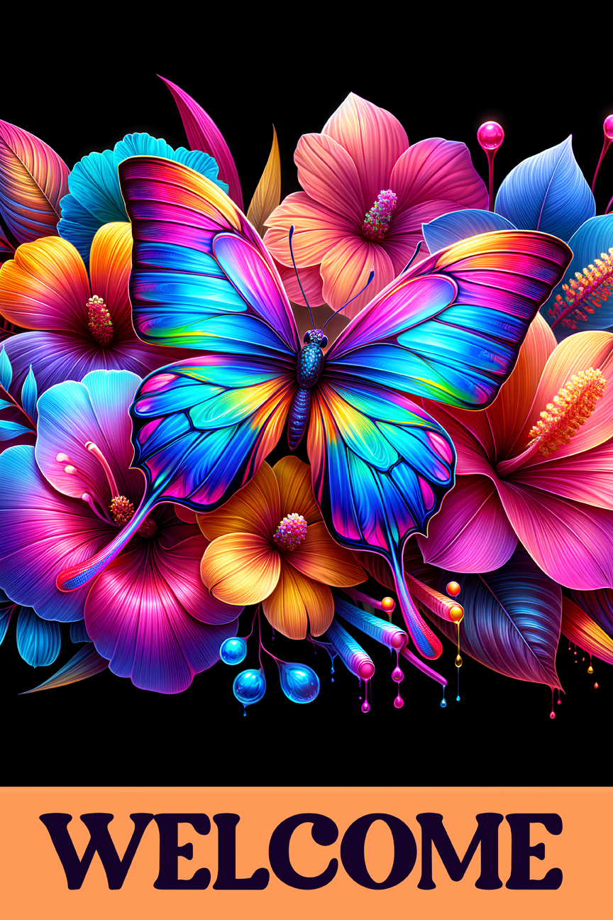 Welcome Garden Flag039