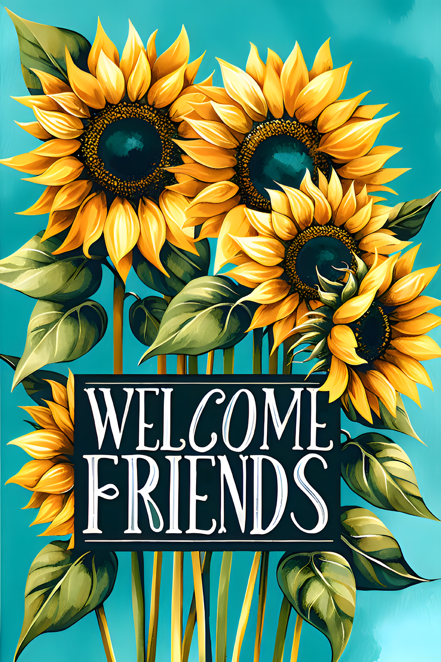 Welcome Garden Flag040