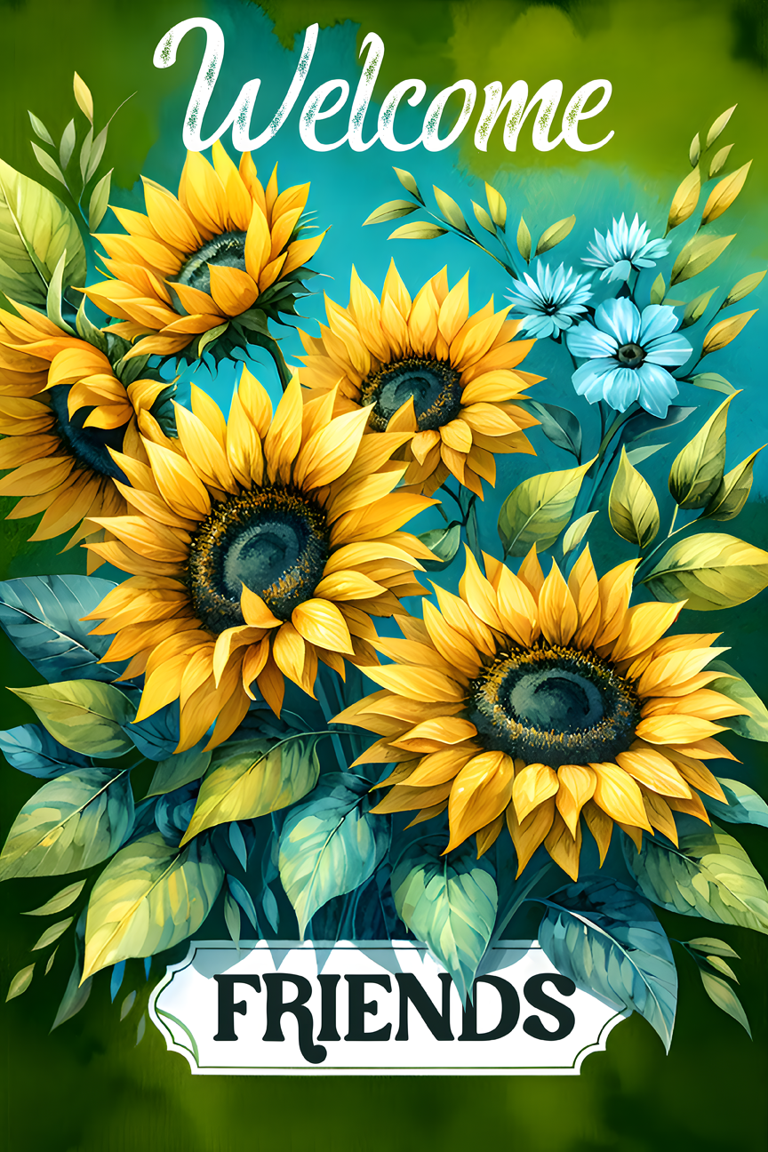 Welcome Garden Flag042