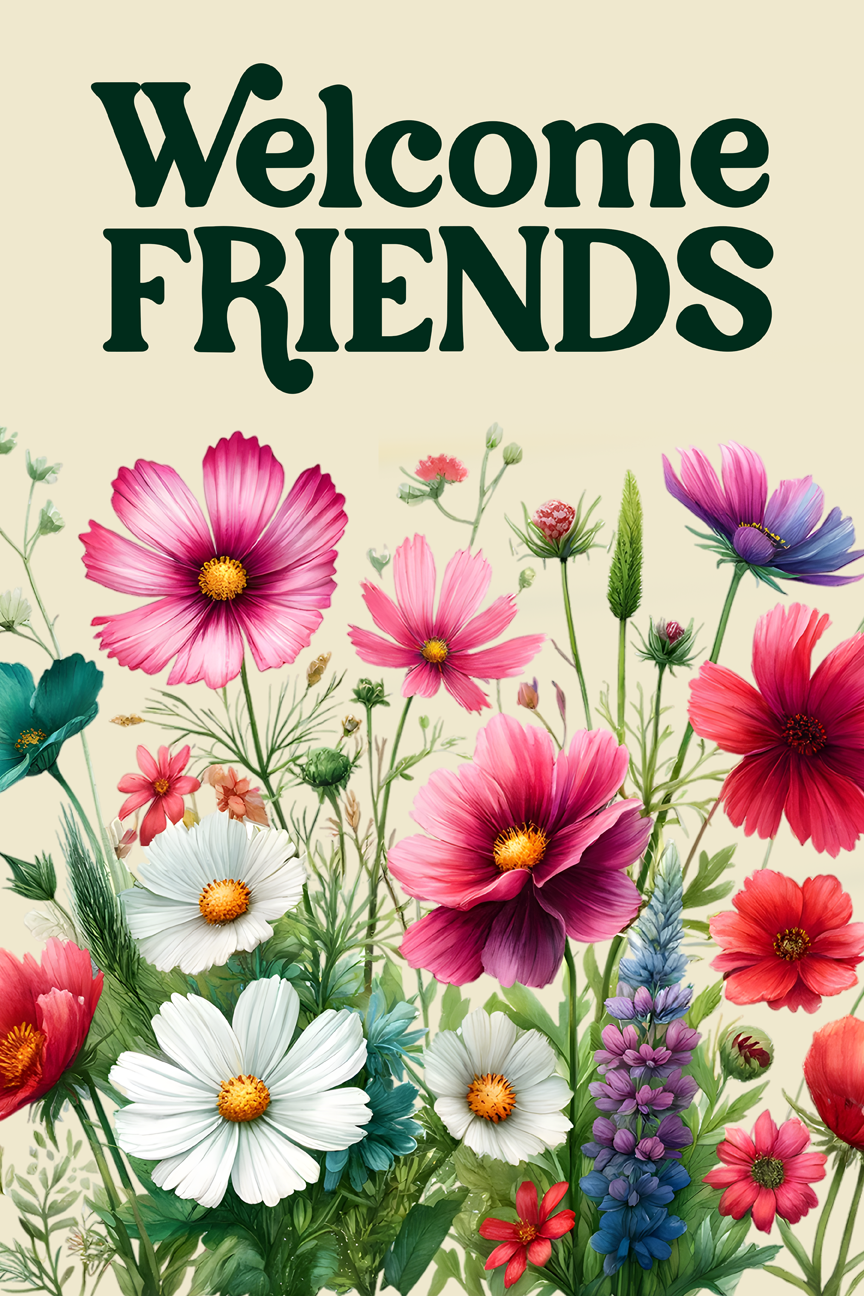 Welcome Garden Flag043