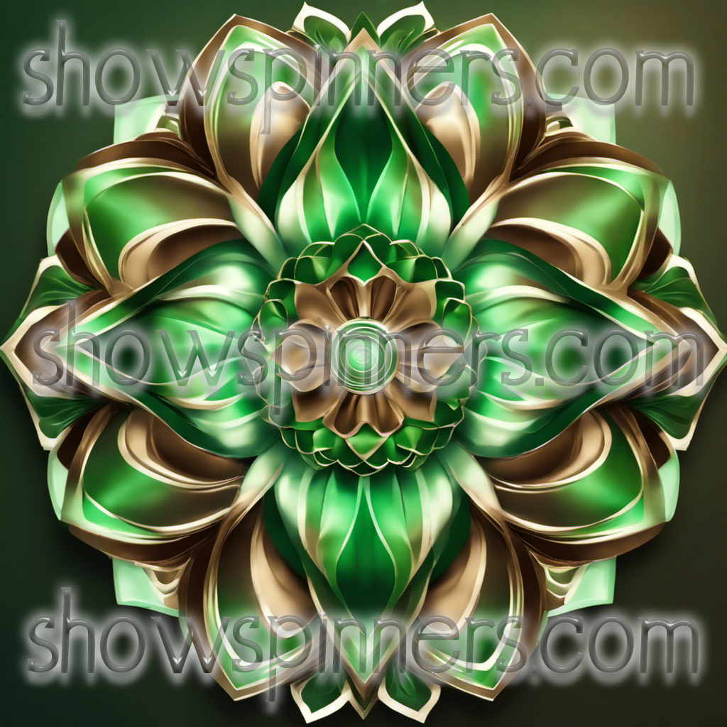 Sample ShowSpinner Sample Greens and Golds