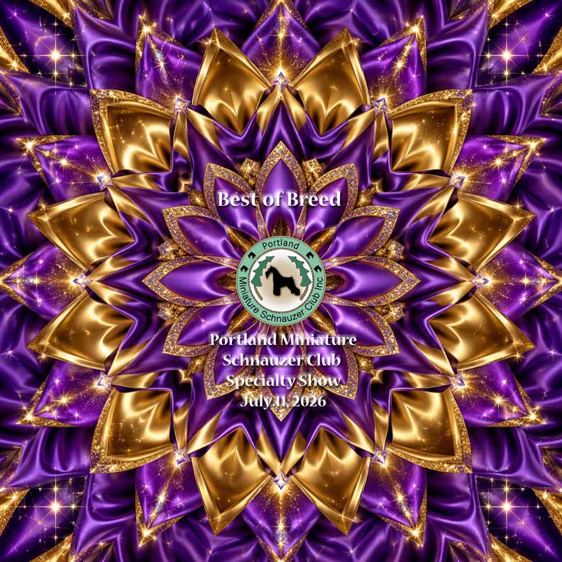 2026 Portland Miniature Schnauzer Specialty Windspinner's @ $25.00 each