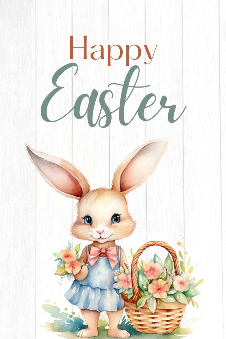 Easter Garden Flag059