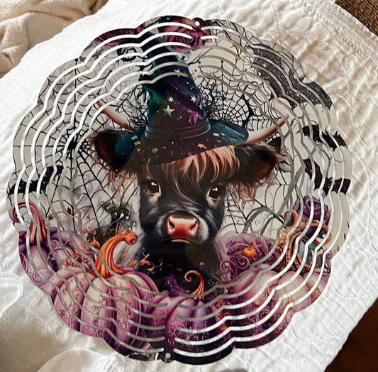 Special Order Two for One Baby Cow Halloween Windspinner