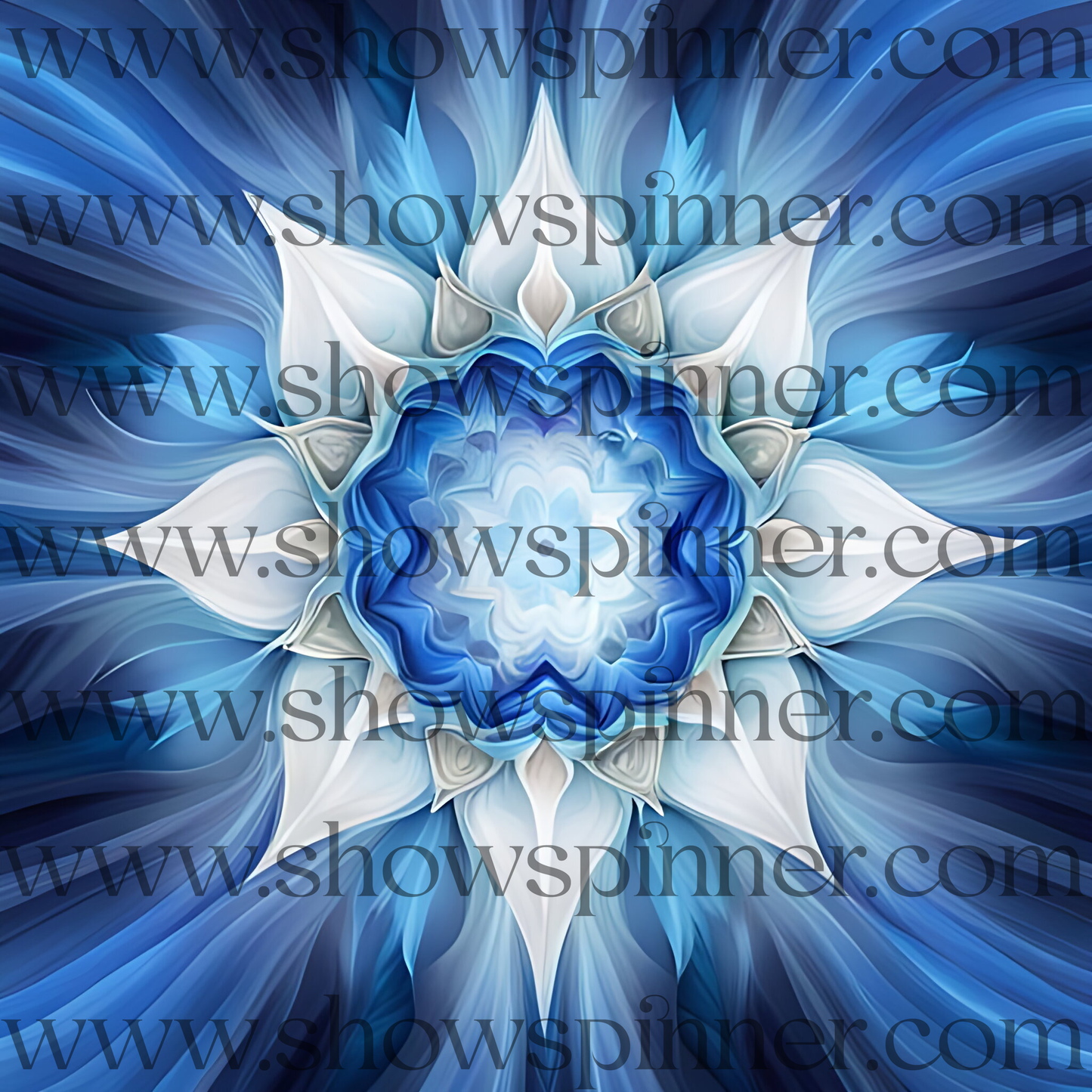 Sample ShowSpinner Blue White