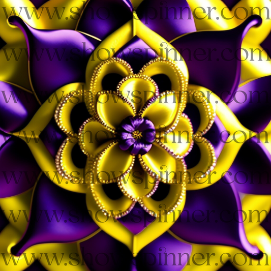 Sample ShowSpinner Gold and Purple