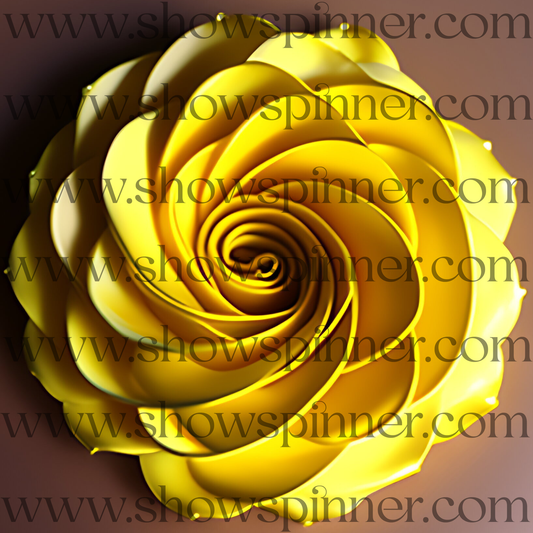 Sample ShowSpinner Yellow Rose