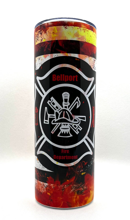 Fire Department Personalized Skinny 20oz Tumbler