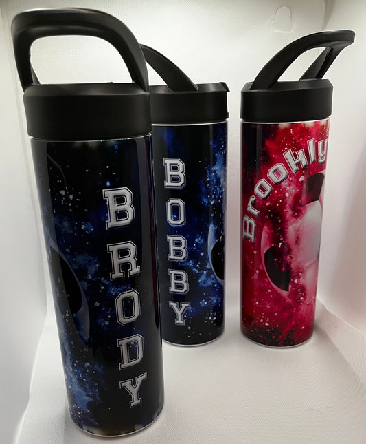 Special Order 3 20oz Skinny Tumblers Soccer Themed