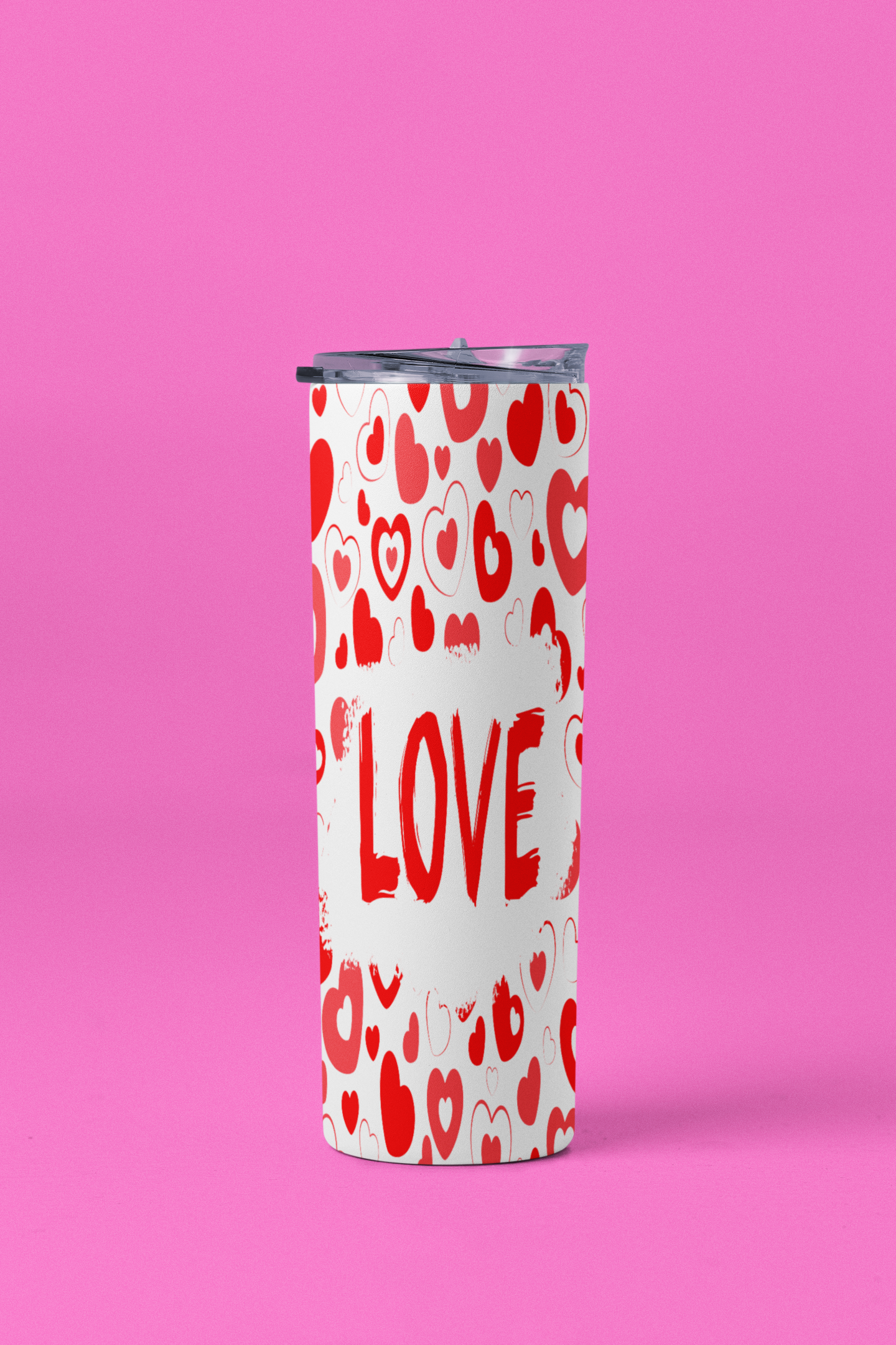 Love Hearts Skinny Tumbler 20oz