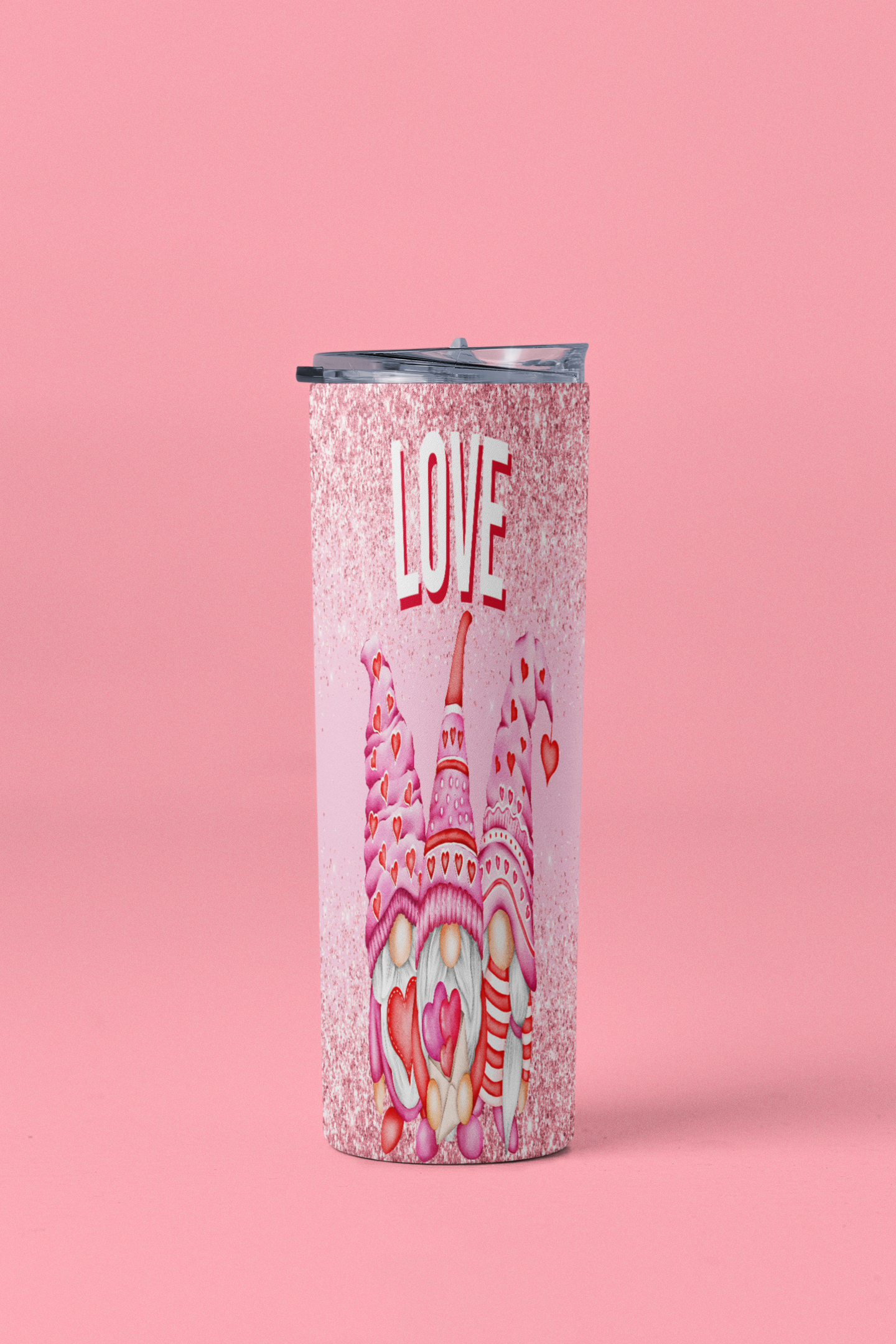 Love Gnomes Skinny Tumbler 20oz