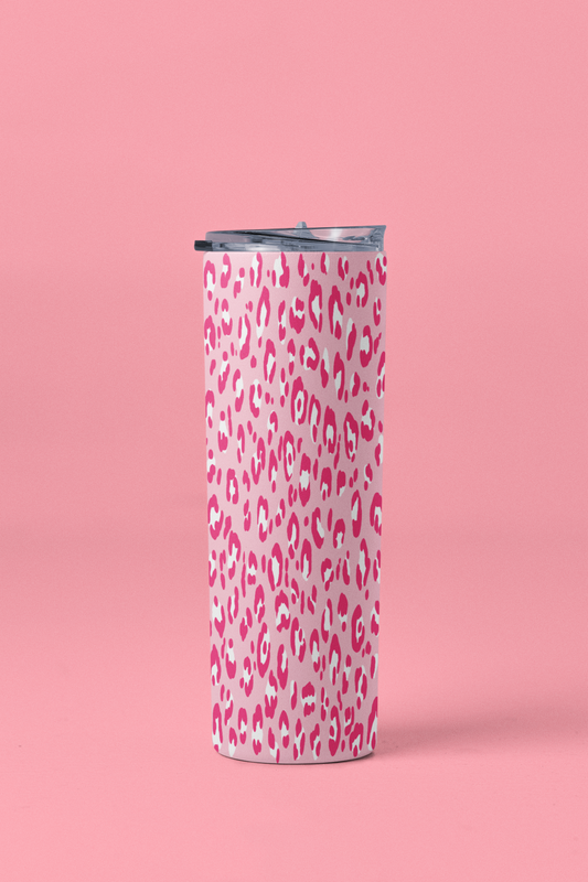 Leopard Print Skinny Tumbler 20oz