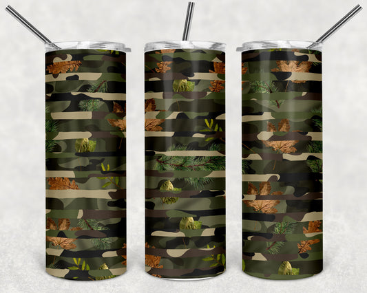 Foliage Camo Skinny Tumbler 20oz