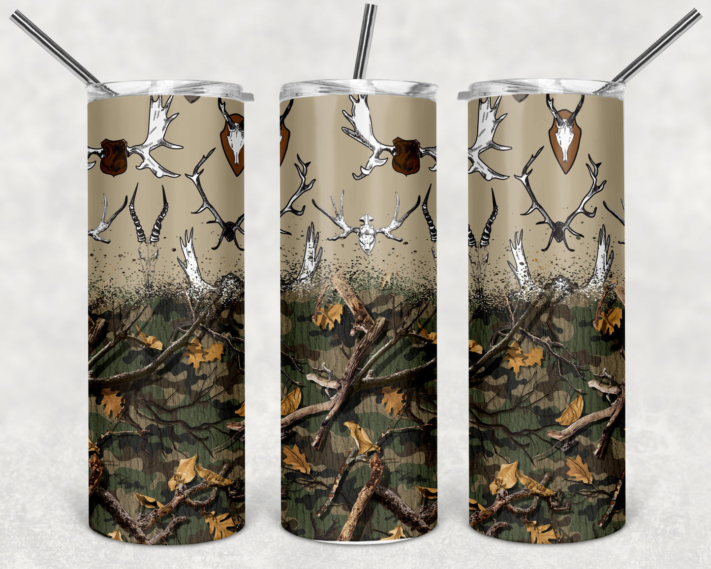 Antlers Skinny Tumbler 20oz