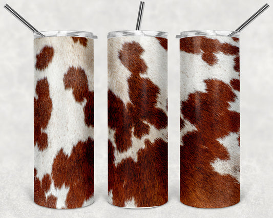 Cow Hide Skinny Tumbler 20oz