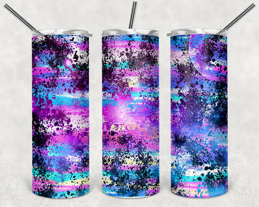 Purple Galaxy Skinny Tumbler 20oz