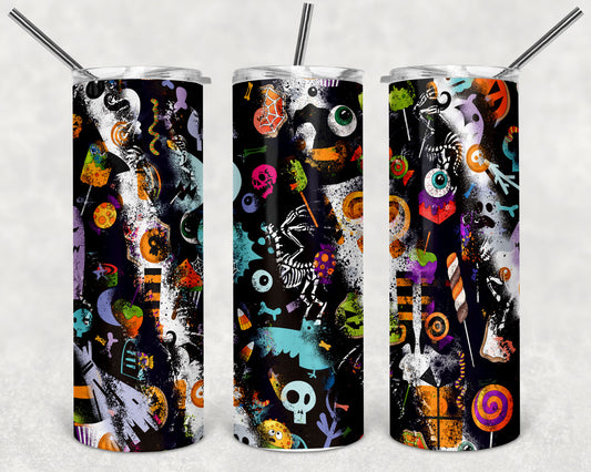 Milky Halloween Skinny Tumbler 20oz