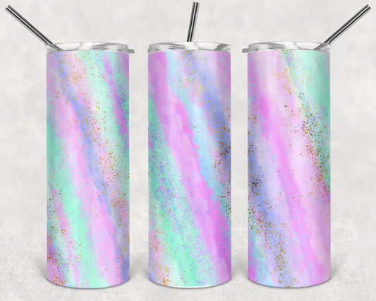 Pastel Slash Skinny Tumbler 20oz