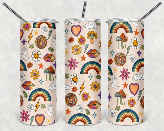 Retro Life Skinny Tumbler 20oz