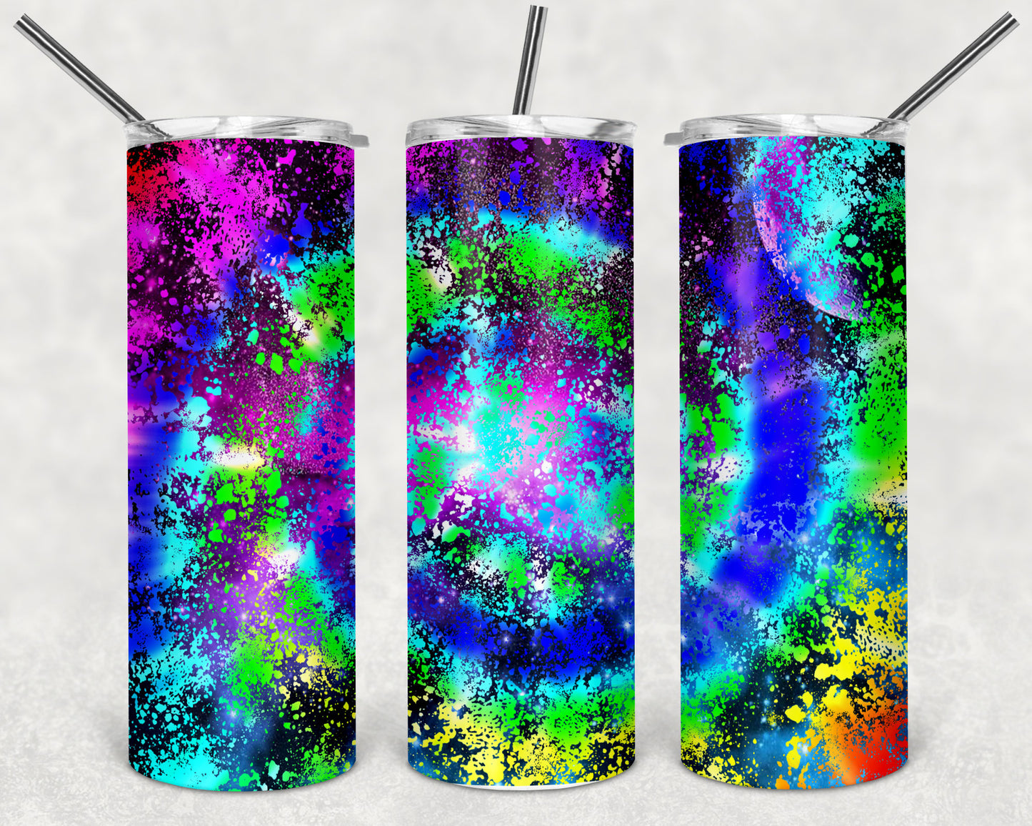 Tie Dye Galaxy Skinny Tumbler 20oz