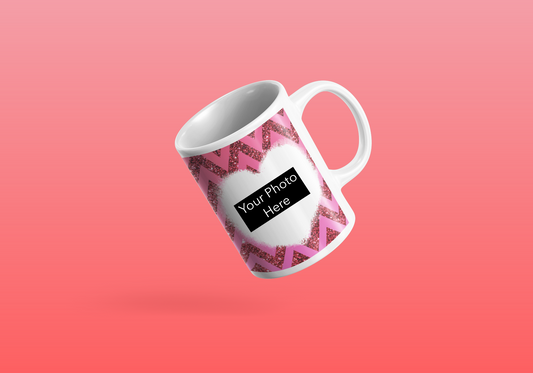 Hearts and Diamonds Photo Mug