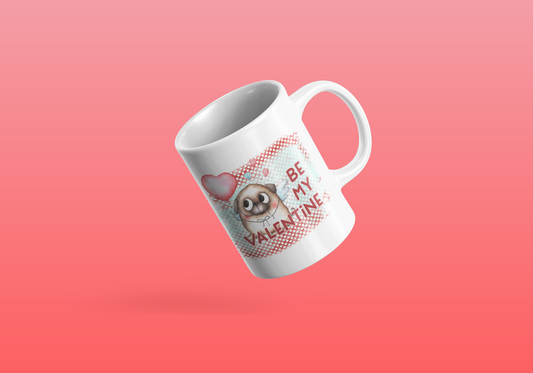 Pug Be My Valentine Mug