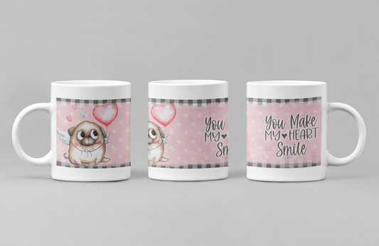 Pug Dog Valentine's Mug