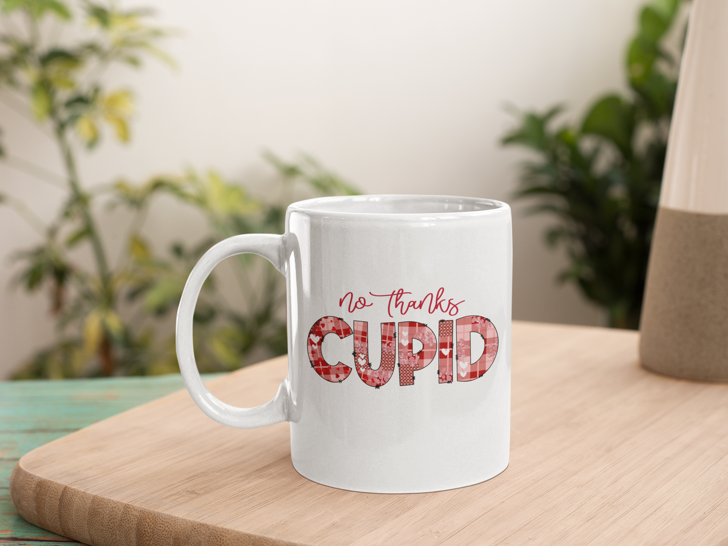 No Thanks Cupid Mug